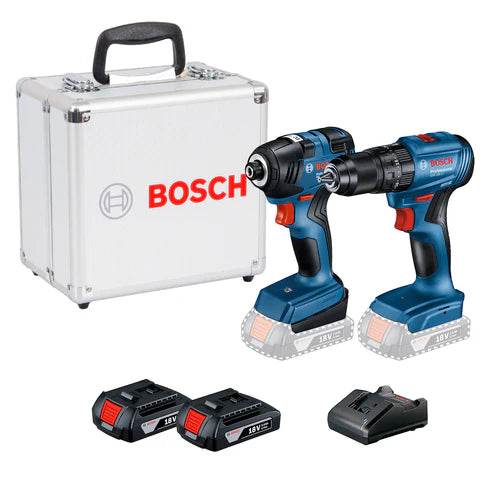 Kit Bosch Parafusadeira Furadeira GSB 120-LI e Chave de Impacto GDR 120-LI, 12V