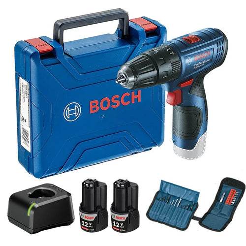 Parafusadeira e Furadeira de Impacto a bateria 12V GSB 120-LI + bateria e acessórios