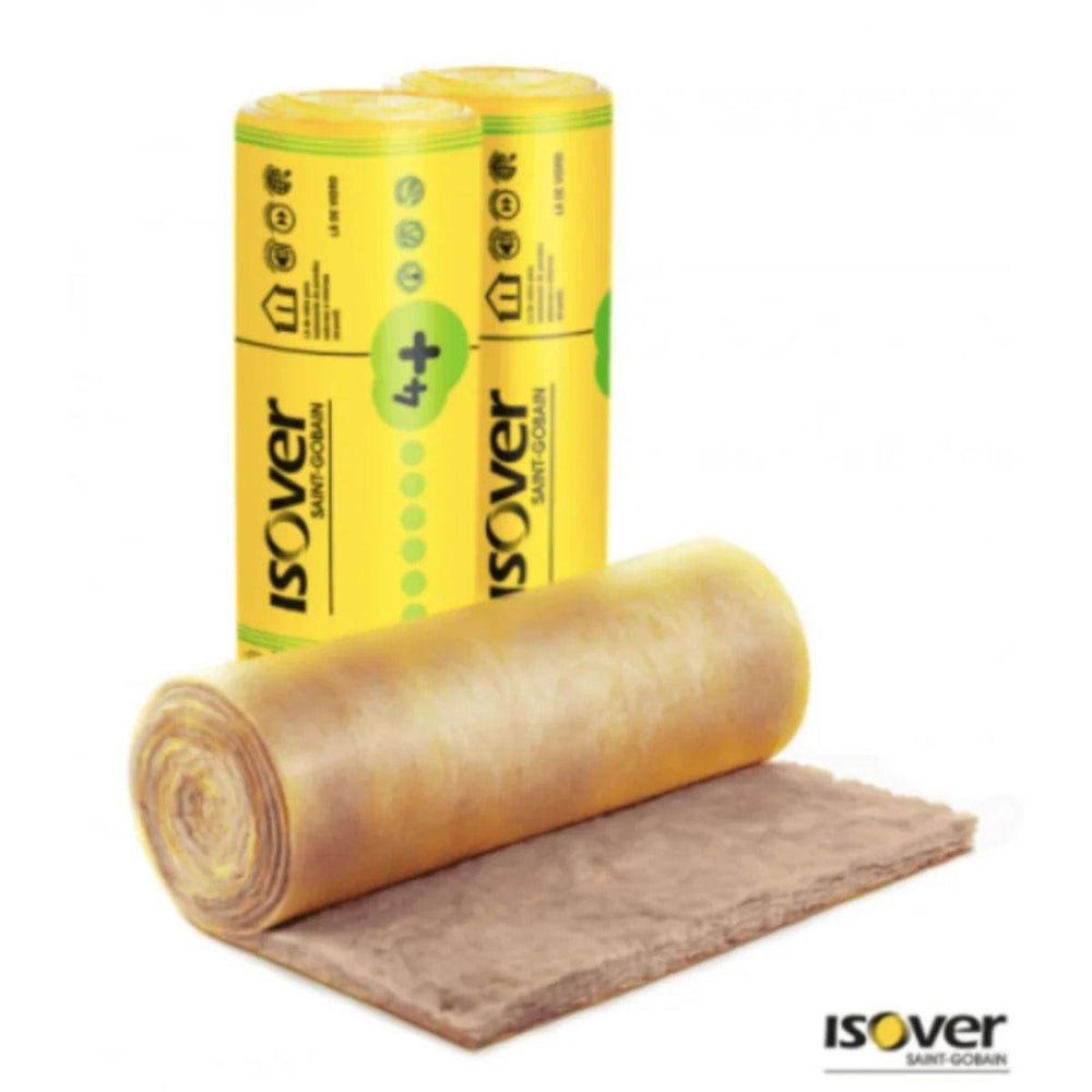 Manta Lã de Vidro Isover 4+ - Rolo 15m² 50x1200x12500mm - 10kg/m³ (Pré corte 60cm)