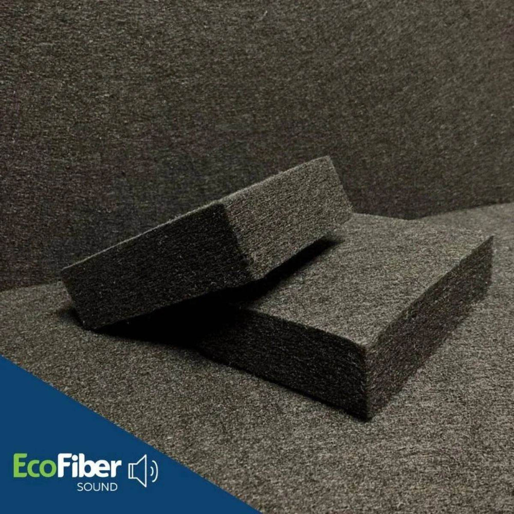 Painel Lã de Pet Sound Preto - 10,8m² 50x600x1200 - 30kg/m³ (15 placas)