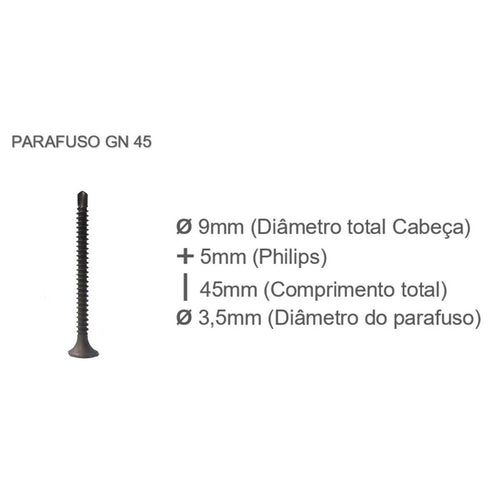 Parafuso para Drywall GN45 (Cento)