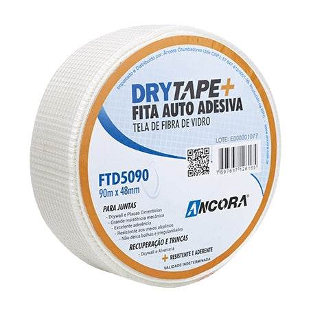 Fita Telada Fibra de Vidro Auto Adesiva Ancora 40mmx90m