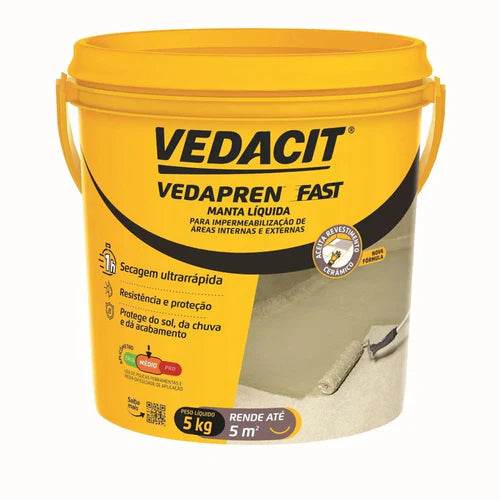 Manta Líquida Vedapren Fast Concreto Vedacit 5kg